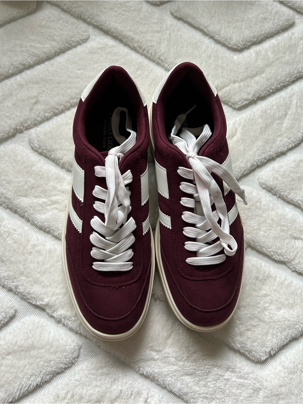 Project Cloud Nita Platform Sneakers in Burgundy